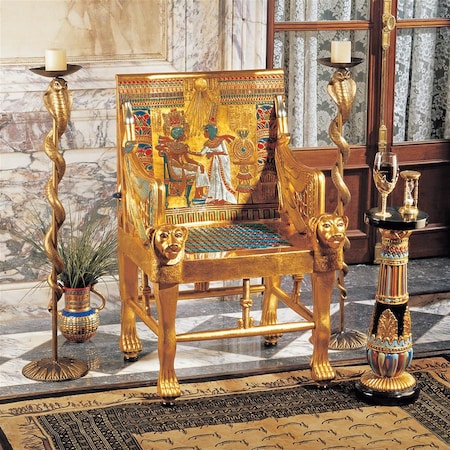 Design Toscano King Tutankhamen's Egyptian Throne Chair WU70259 | Zoro